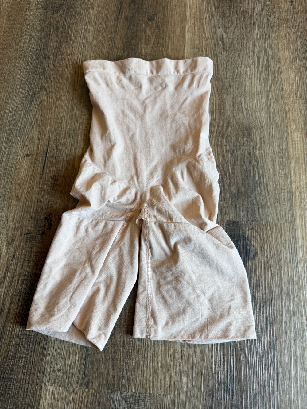 SPANX High-Rise Light Beige Bike Shorts